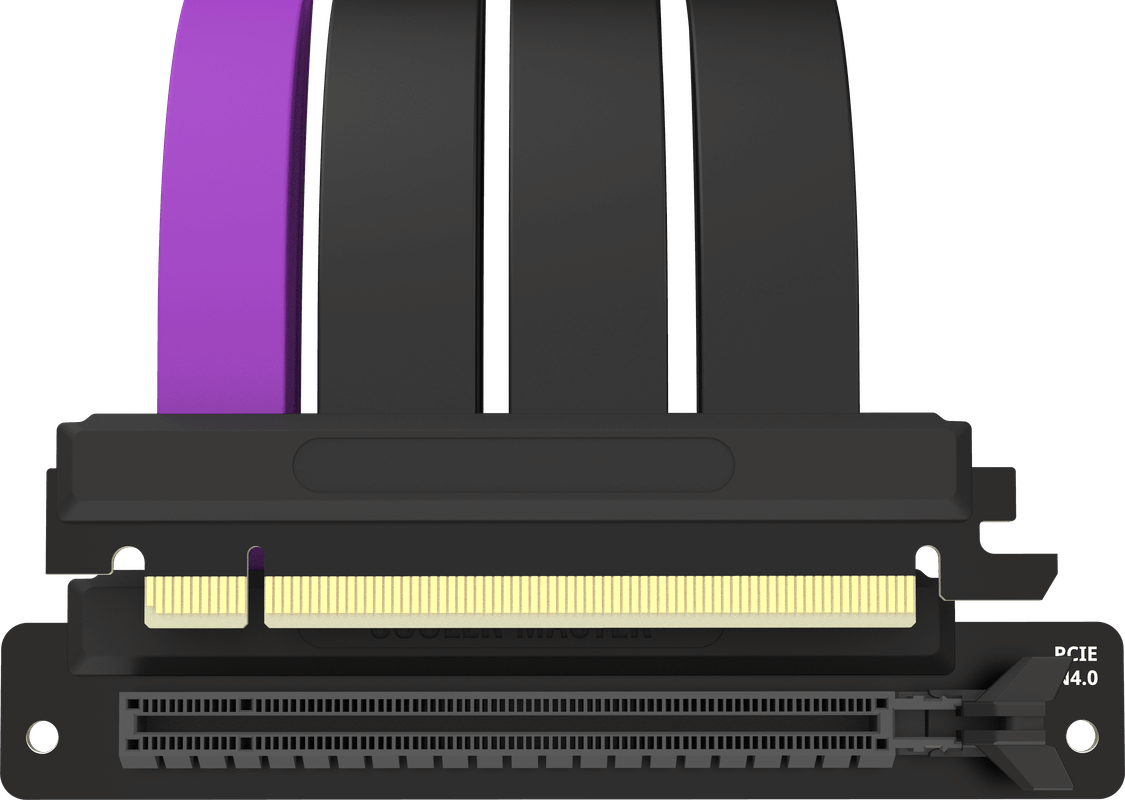 Cooler Master MasterAccessory Riser Cable PCIe 4.0 x16 - 300mm, Zwart Cooler Master MasterAccessory Riser Cable PCIe 4.0 x16 - 300mm, Zwart